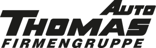 Das Bild zeigt das Logo der Auto Thomas Firmengruppe in einem modernen, schwarzen Schriftzug auf transparentem Hintergrund.